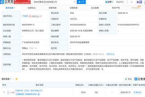 芯?？萍汲闪⑿鹿?，布局人工智能與集成電路芯片業(yè)務(wù)